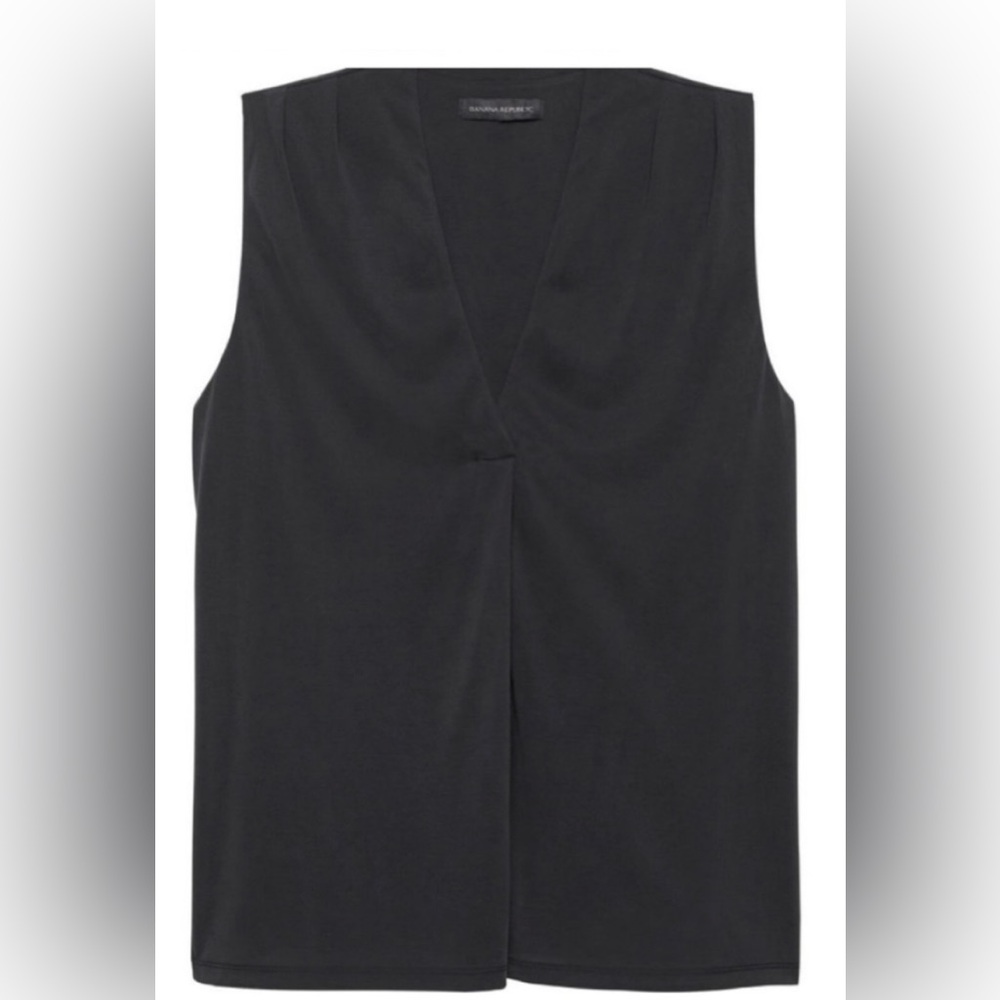 Black “Sandwash Modal” Sleeveless Top XS